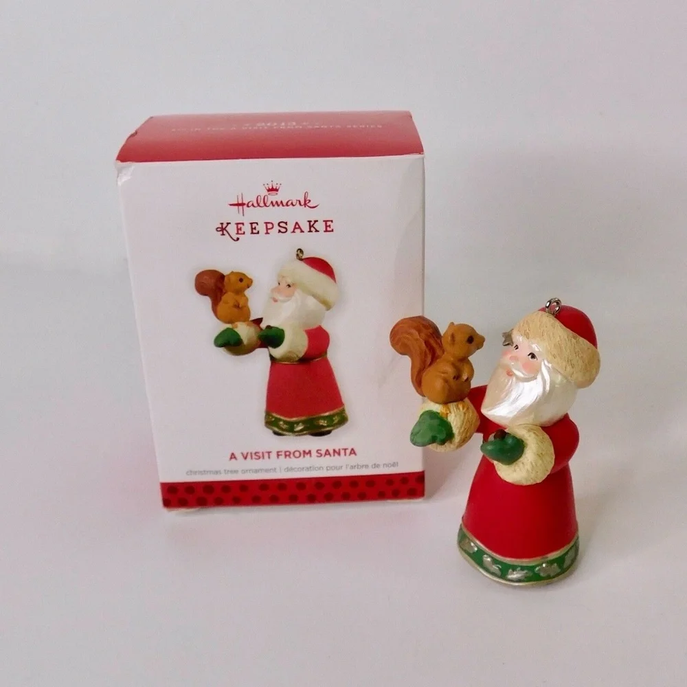 HALLMARK 2013 Keepsake Ornament Christmas A Visit From Santa Squirrel Series #5